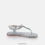 Water Denim Blue Buffalo Capri Glam Sandals vegan |Sandals F06ZHH88 - Image 5