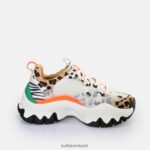 White Animal Mix Buffalo Trail One Sneakers Low vegan |Sneakers F06ZHH1 - Image 6