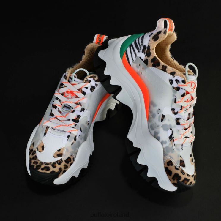 white_animal_mix_buffalo_trail_one_sneakers_low_vegan_sneakers_f06zhh1.jpg White Animal Mix Buffalo Trail One Sneakers Low vegan |Sneakers F06ZHH1 - Image 1
