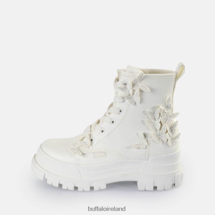 white_buffalo_aspha_rld_butterflies_ankle_boot_vegan_boots_f06zhh271.jpg White Buffalo Aspha RLD Butterflies Ankle Boot vegan |Boots F06ZHH271 - Image 1