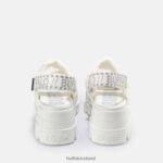 White Buffalo Aspha STR platform sandal vegan |Sandals F06ZHH258 - Image 5