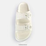 White Buffalo Elly Slide Platform Slides vegan |Slides F06ZHH832 - Image 3