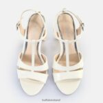 White Buffalo Jean Cage Heeled Sandals vegan |Sandals F06ZHH528 - Image 2