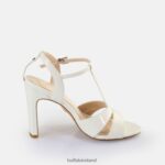 White Buffalo Jean Cage Heeled Sandals vegan |Sandals F06ZHH528 - Image 5