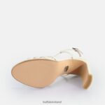 White Buffalo Jean Vamp Heeled Sandals vegan |Sandals F06ZHH605 - Image 6