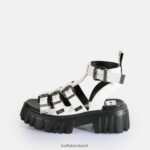 White Buffalo Lion Teeth Platform Sandals vegan |Sandals F06ZHH158
