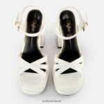 White Buffalo May Donna Heeled Sandals vegan |Sandals F06ZHH250 - Image 3