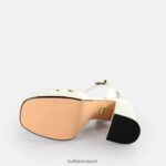 White Buffalo May Donna Heeled Sandals vegan |Sandals F06ZHH250 - Image 5