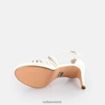 White Buffalo Serena Bow Heeled Sandals vegan |Sandals F06ZHH287 - Image 5