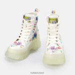 White/Graffiti Buffalo Aspha RLD ankle boot vegan |Boots F06ZHH858 - Image 4