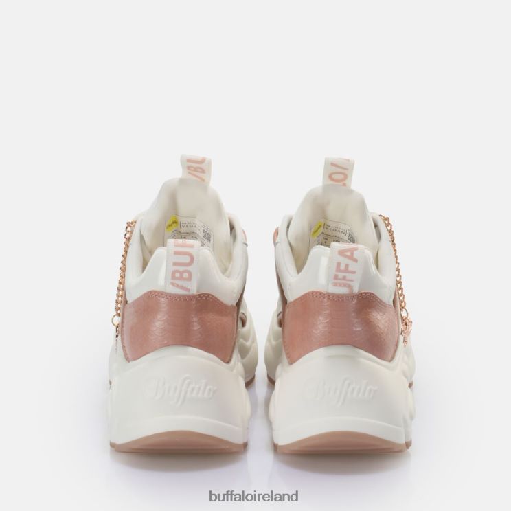 White/Light Pink Buffalo Binary Glam Sneaker Low vegan |Sneakers F06ZHH320 - Image 3