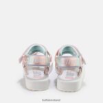 White/Multi Buffalo Sage Track platform sandals vegan |Sandals F06ZHH852 - Image 5