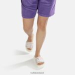 White/Purple Buffalo Rey slide vegan |Slides F06ZHH815 - Image 2