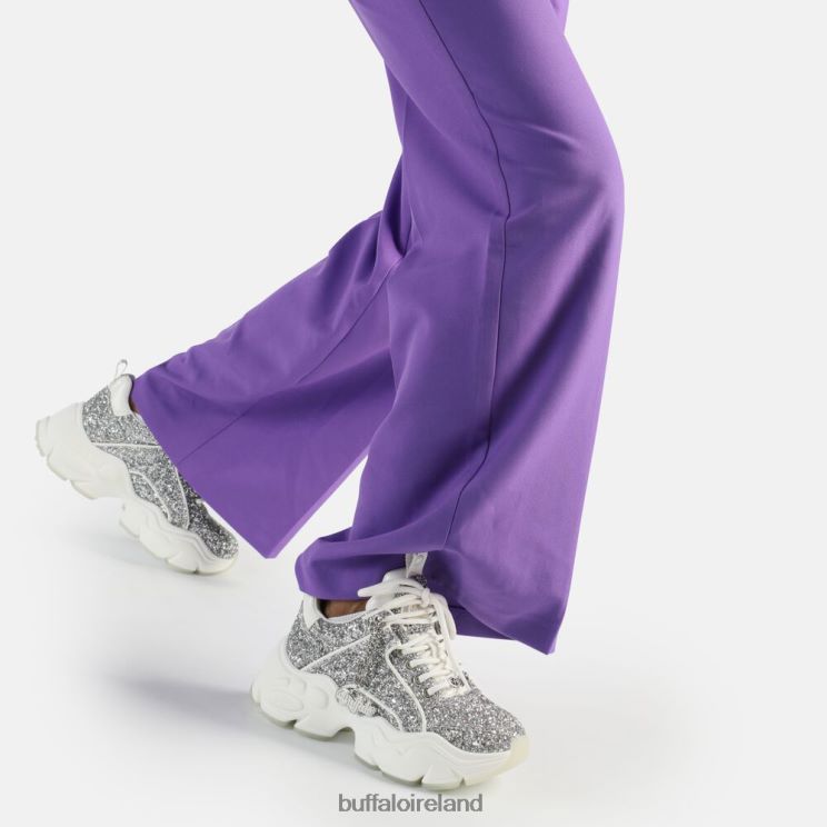 White/Silver Buffalo Binary Glam Sneaker Sneaker Low vegan |Sneakers F06ZHH501 - Image 1