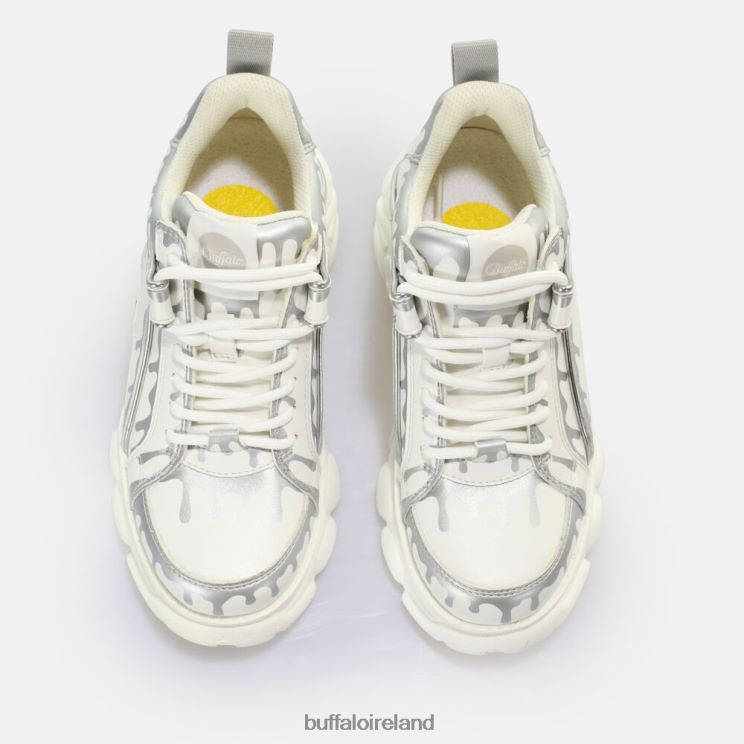 White/Silver Buffalo CLD Corin Sneaker Low vegan |Sneakers F06ZHH757 - Image 7