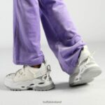 White/Silver Buffalo Triplet Lace Sneakers Low vegan |Sneakers F06ZHH746
