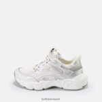 White With Silver Buffalo Cld Run Jog Sneaker vegan |Sneakers F06ZHH236
